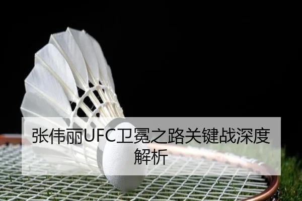 张伟丽UFC卫冕之路关键战深度解析